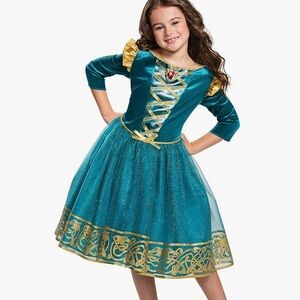 Disney Princess Merida Brave Dress Costume Halloween dress up play